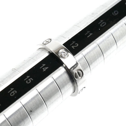 CARTIER カルティエ K18WG ホワイトゴールド ミニラブ1Pダイヤ リング・指輪 B4050553 ダイヤモンド 13号 53 4.8g レディース【中古】【美品】