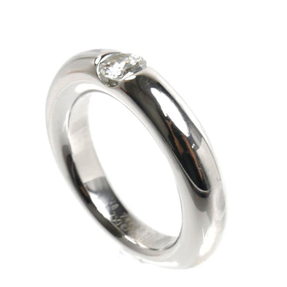 CARTIER カルティエ K18WG ホワイトゴールド エリプス リング・指輪 ダイヤモンド0.25ct 8号 48 9.6g レディース【中古】【美品】
