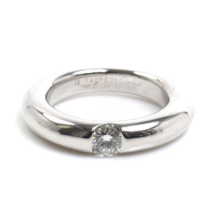 CARTIER カルティエ K18WG ホワイトゴールド エリプス リング・指輪 ダイヤモンド0.25ct 8号 48 9.6g レディース【中古】【美品】