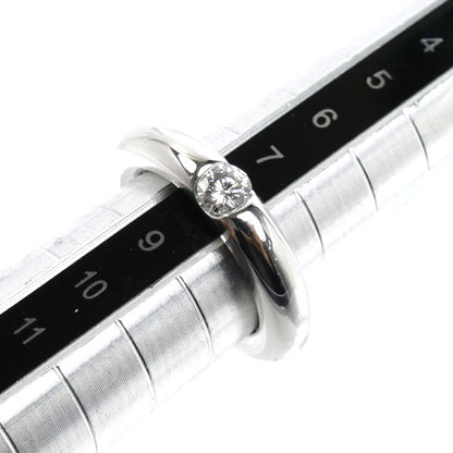 CARTIER カルティエ K18WG ホワイトゴールド エリプス リング・指輪 ダイヤモンド0.25ct 8号 48 9.6g レディース【中古】【美品】
