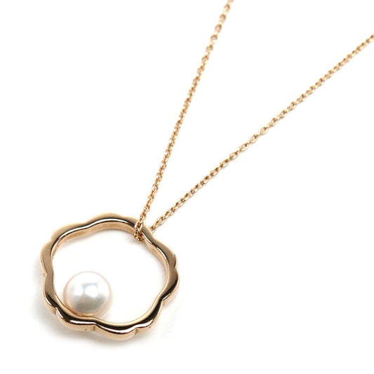 MIKIMOTO ミキモト K18PG ピンクゴールド ネックレス PP-20620I パール約6.5mm 5.1g 60cm レディース【中古】【美品】
