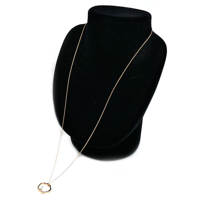 MIKIMOTO ミキモト K18PG ピンクゴールド ネックレス PP-20620I パール約6.5mm 5.1g 60cm レディース【中古】【美品】
