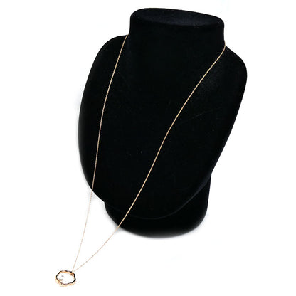 MIKIMOTO ミキモト K18PG ピンクゴールド ネックレス PP-20620I パール約6.5mm 5.1g 60cm レディース【中古】【美品】