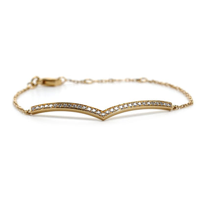 Chaumet ショーメ K18PG ピンクゴールド ジョゼフィーヌ エグレット ブレスレット ダイヤモンド 3.3g 14/15/16/17cm レディース【中古】