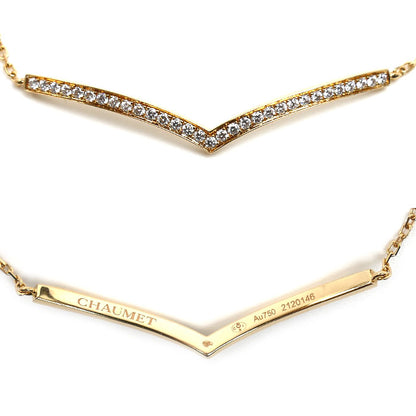 Chaumet ショーメ K18PG ピンクゴールド ジョゼフィーヌ エグレット ブレスレット ダイヤモンド 3.3g 14/15/16/17cm レディース【中古】