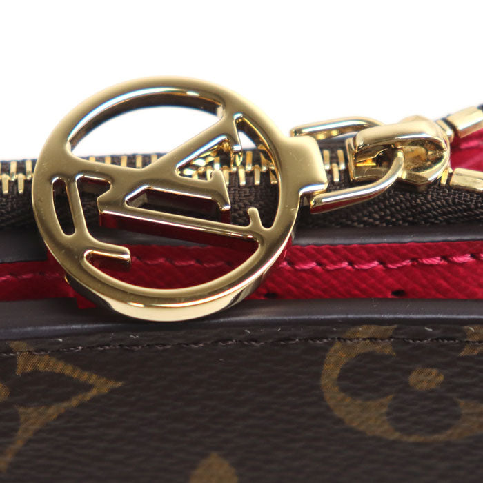 LOUIS VUITTON ルイ・ヴィトン ポルトフォイユリサ コンパクトウォレット 二つ折り財布 モノグラム グレナード M11380 ICチップ レディース【中古】【極美品】