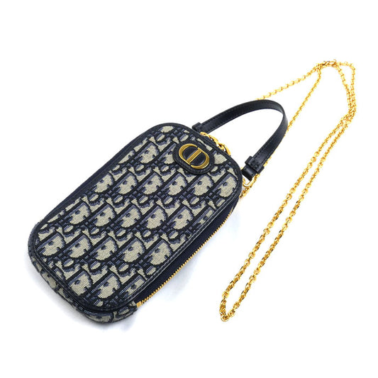 Dior ディオール 30 モンテーニュ フォンホルダー 2Wayショルダーバッグ ベージュ/ネイビー S2114UTZQ_M928 レディース【中古】【美品】