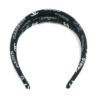 CHANEL シャネル シルク ココマーク カチューシャ ヘアアクセサリー レディース【中古】【美品】