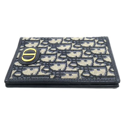 Dior ディオール 30モンテーニュ パスポートケース ベージュ ネイビー S2353UTZQ_M928 ユニセックス【中古】