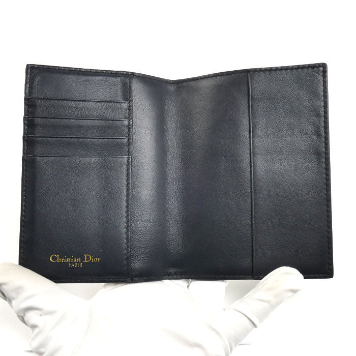 Dior ディオール 30モンテーニュ パスポートケース ベージュ ネイビー S2353UTZQ_M928 ユニセックス【中古】