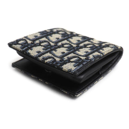 Dior ディオール オブリーク コインケース ベージュ/ネイビー ユニセックス【中古】