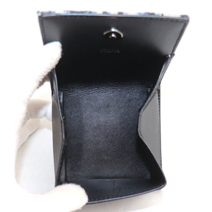 Dior ディオール オブリーク コインケース ベージュ/ネイビー ユニセックス【中古】
