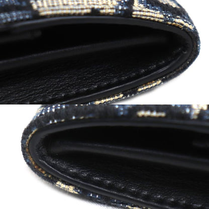 Dior ディオール オブリーク コインケース ベージュ/ネイビー ユニセックス【中古】