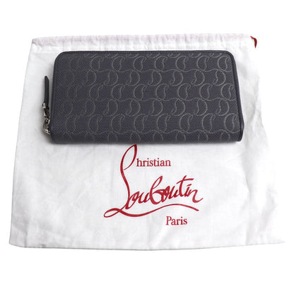 Christian Louboutin クリスチャンルブタン パネトーネ ジャガード 長財布 グレー 1245220 I147 ユニセックス【中古】【極美品】