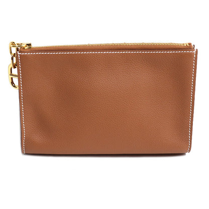 HERMES エルメス ジップアンゴーＰＭ ポーチ ゴールド H084321CC37 ユニセックス K刻印（2025年）【中古】【極美品】