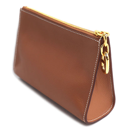 HERMES エルメス ジップアンゴーＰＭ ポーチ ゴールド H084321CC37 ユニセックス K刻印（2025年）【中古】【極美品】