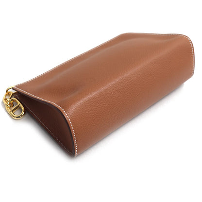 HERMES エルメス ジップアンゴーＰＭ ポーチ ゴールド H084321CC37 ユニセックス K刻印（2025年）【中古】【極美品】