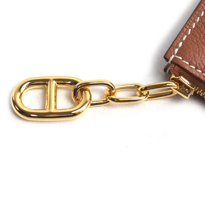 HERMES エルメス ジップアンゴーＰＭ ポーチ ゴールド H084321CC37 ユニセックス K刻印（2025年）【中古】【極美品】