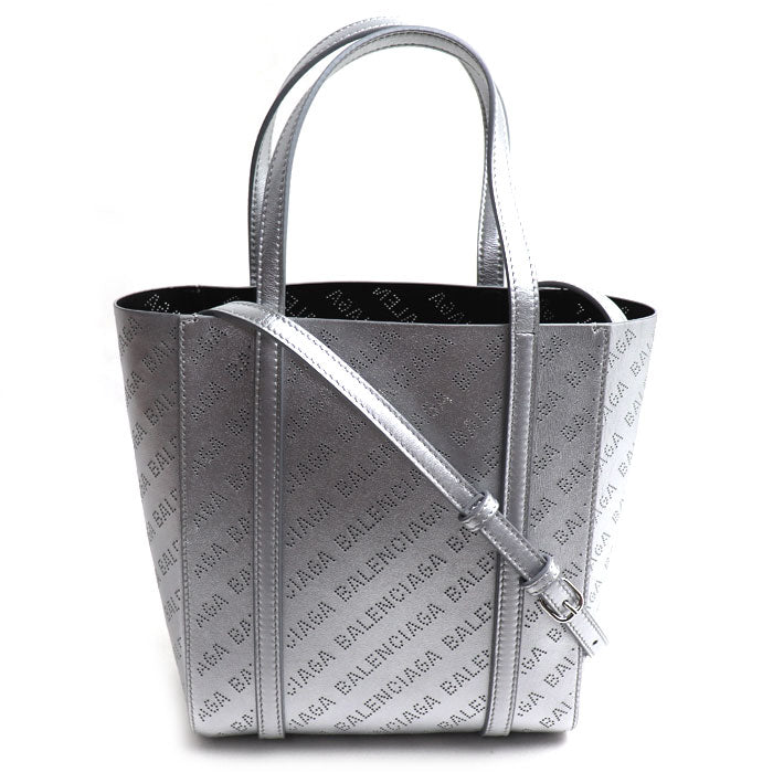 BALENCIAGA バレンシアガ エブリデイトート XXS トートバッグ シルバー 551815 レディース【中古】【美品】