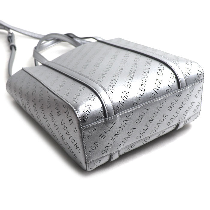 BALENCIAGA バレンシアガ エブリデイトート XXS トートバッグ シルバー 551815 レディース【中古】【美品】