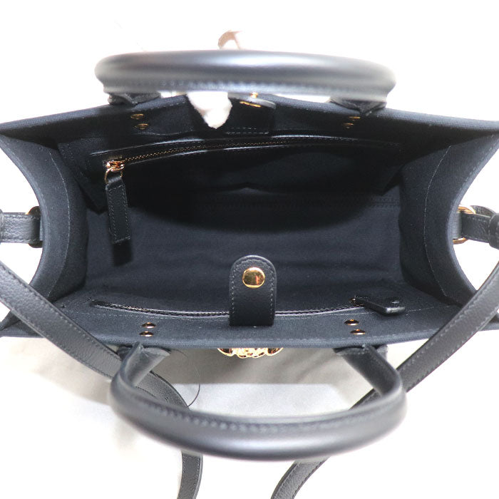 VERSACE ヴェルサーチ ラ メデューサ スモール ハンドバッグ ブラック 1005861-1A03095_DTU_UNICA_1B00V__ IC レディース【中古】