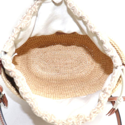 LOEWE ロエベ ポシェット ショルダーバッグ ナチュラル×タン A689C70X08 レディース【中古】