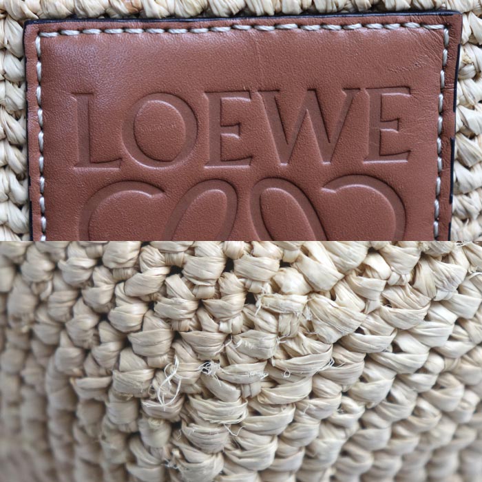 LOEWE ロエベ ポシェット ショルダーバッグ ナチュラル×タン A689C70X08 レディース【中古】
