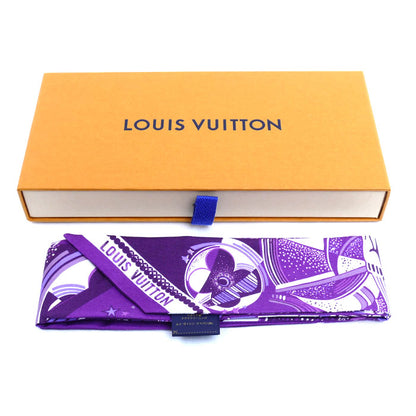 LOUIS VUITTON ルイ・ヴィトン バンドーBB・LV スターサインサジタリウス スカーフ パープル ヴィオレ M97289 OS3235 S レディース【中古】【美品】