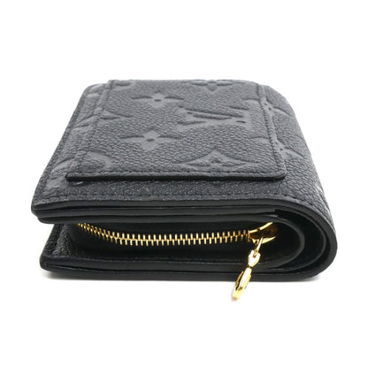 LOUIS VUITTON ルイ・ヴィトン ポルトフォイユ・クレア 二つ折り財布 モノグラム・アンプラント ノワール M80151 IC レディース【中古】【美品】