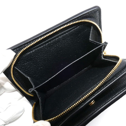 LOUIS VUITTON ルイ・ヴィトン ポルトフォイユ・クレア 二つ折り財布 モノグラム・アンプラント ノワール M80151 IC レディース【中古】【美品】