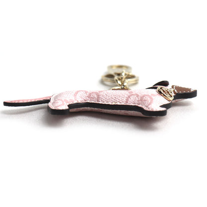 GUCCI グッチ GGスプリームキャンバス ドッグ シェイプ チャーム 821812 IAAFQ 8092 レディース【中古】【美品】