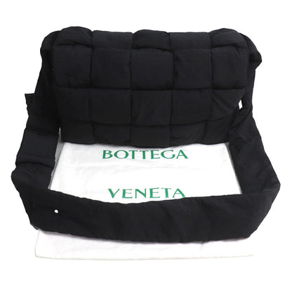 BOTTEGAVENETA ボッテガヴェネタ マキシイントレチャート パデット テック カセット ショルダーバッグ ブラック 690133 VBO81 ユニセックス【中古】【美品】
