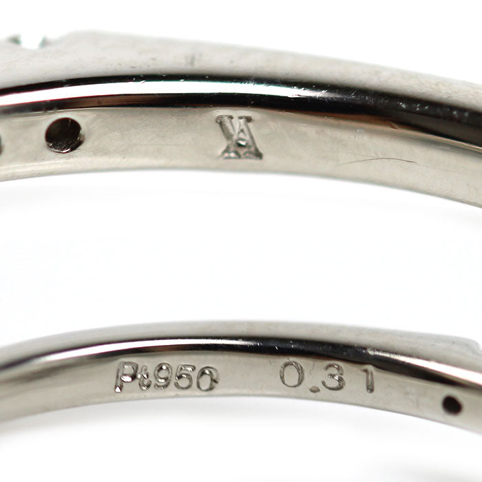 Vendome Aoyama ヴァンドーム青山 Pt950プラチナ グレース リング・指輪 APVR049509DI ダイヤモンド0.31ct 11号 3.0g レディース【中古】