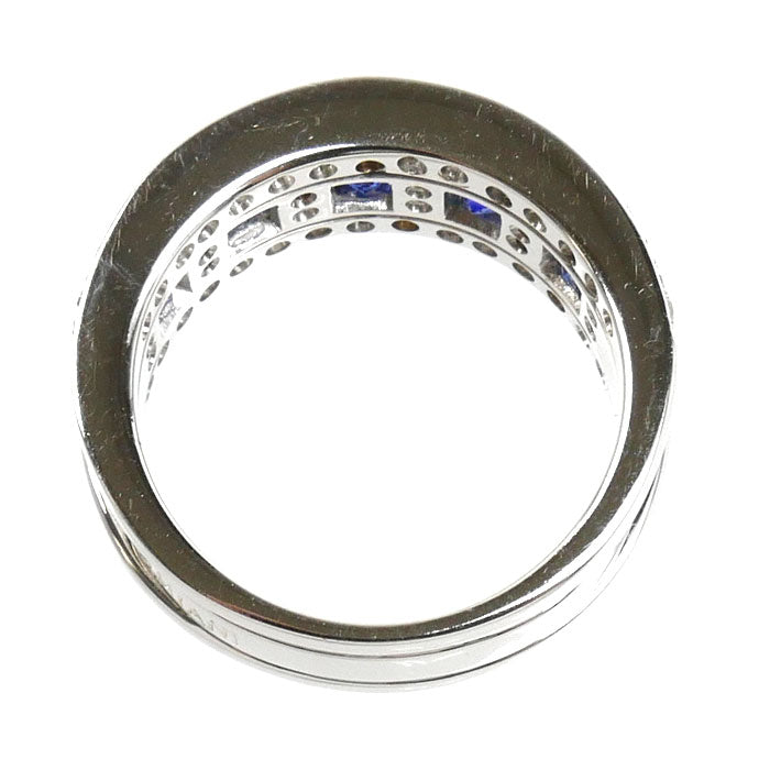 Damiani ダミアーニ K18WG ホワイトゴールド ベルエポック リング・指輪 20039702 サファイア ダイヤモンド 10号 7.3g レディース【中古】