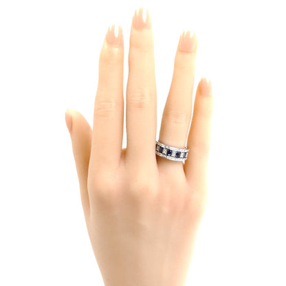 Damiani ダミアーニ K18WG ホワイトゴールド ベルエポック リング・指輪 20039702 サファイア ダイヤモンド 10号 7.3g レディース【中古】