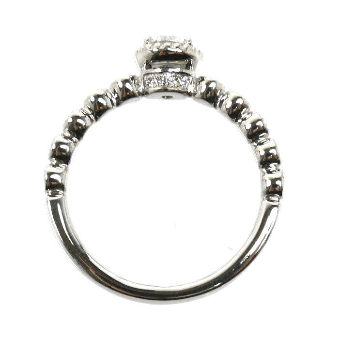 Ponte Vecchio ポンテヴェキオ Pt900プラチナ ミルアモーレ リング・指輪 NG1201E025WDMM ダイヤモンド0.259ct/0.15ct 7号 3.5g レディース【中古】【美品】