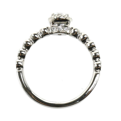 Ponte Vecchio ポンテヴェキオ Pt900プラチナ ミルアモーレ リング・指輪 NG1201E025WDMM ダイヤモンド0.259ct/0.15ct 7号 3.5g レディース【中古】【美品】