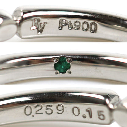 Ponte Vecchio ポンテヴェキオ Pt900プラチナ ミルアモーレ リング・指輪 NG1201E025WDMM ダイヤモンド0.259ct/0.15ct 7号 3.5g レディース【中古】【美品】
