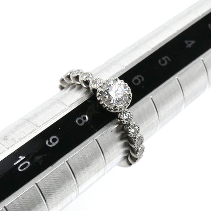 Ponte Vecchio ポンテヴェキオ Pt900プラチナ ミルアモーレ リング・指輪 NG1201E025WDMM ダイヤモンド0.259ct/0.15ct 7号 3.5g レディース【中古】【美品】