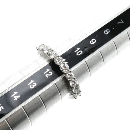 4℃ ヨンドシー Pt995 ハーフエタニティ リング・指輪 ダイヤモンド 11号 3.6g レディース【中古】【美品】