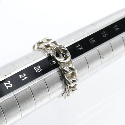 GUCCI グッチ シルバー925 インターロッキングG リング・指輪 843972 J8400 0818 18.5号 メンズ【中古】