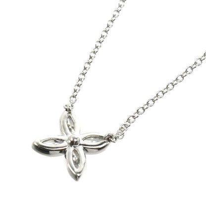 TIFFANY&Co. ティファニー Pt950プラチナ ビクトリア スモール ネックレス ダイヤモンド 3.0g 45cm レディース【中古】
