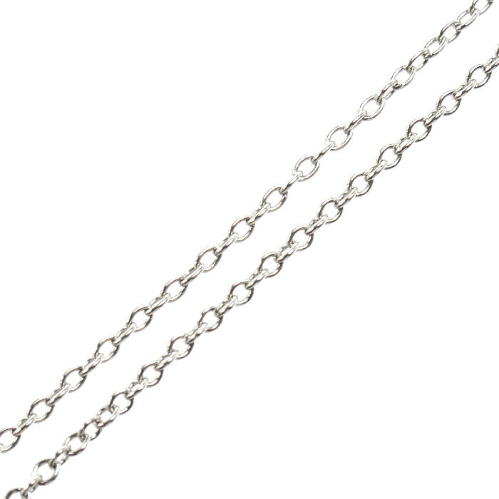 TIFFANY&Co. ティファニー Pt950プラチナ ビクトリア スモール ネックレス ダイヤモンド 3.0g 45cm レディース【中古】