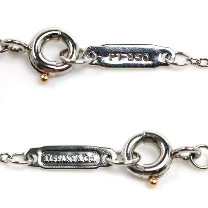 TIFFANY&Co. ティファニー Pt950プラチナ ビクトリア スモール ネックレス ダイヤモンド 3.0g 45cm レディース【中古】