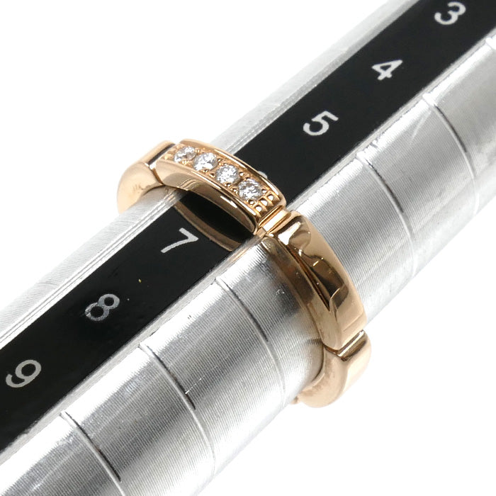 CARTIER カルティエ K18PG ピンクゴールド マイヨンパンテール 4Pダイヤ リング・指輪 B4080546 ダイヤモンド 6号 46 3.5g レディース【中古】【美品】