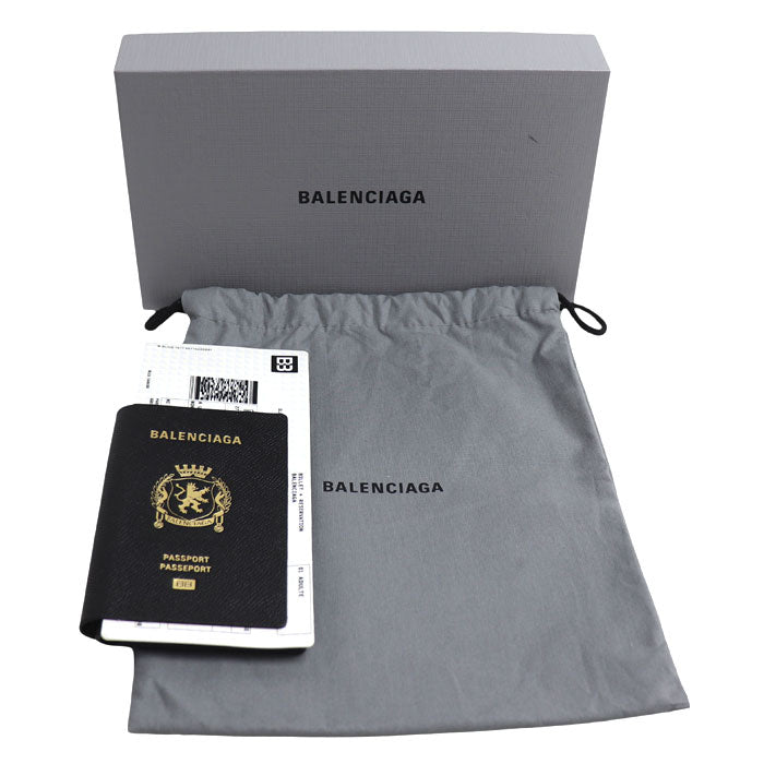 BALENCIAGA バレンシアガ パスポートロングウォレット1チケット 長財布 ブラック 787774 メンズ【中古】【美品】