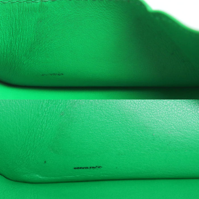 BOTTEGAVENETA ボッテガヴェネタ マキシイントレチャート コインケース グリーン 679846 ユニセックス【中古】