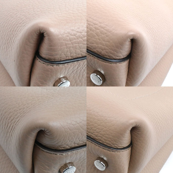 TOD’S トッズ Tタイムレス 2Wayショルダーバッグ ベージュ ボルドー XBWAPAA9100QNK レディース【中古】【美品】
