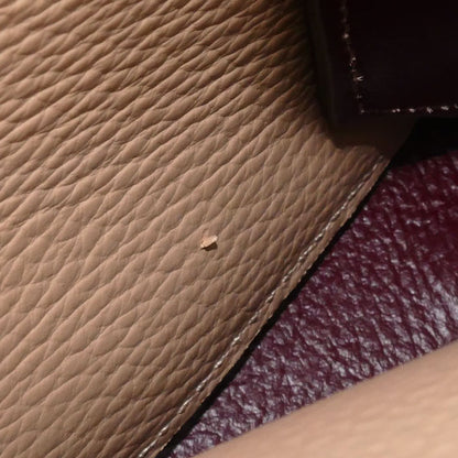 TOD’S トッズ Tタイムレス 2Wayショルダーバッグ ベージュ ボルドー XBWAPAA9100QNK レディース【中古】【美品】