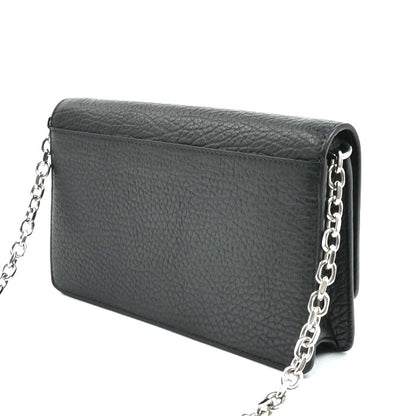 MAISON MARGIELA メゾンマルジェラ 4ステッチ チェーンウォレット ショルダーバッグ ブラック SA3UI0008 P4455 T8013 レディース【中古】【美品】